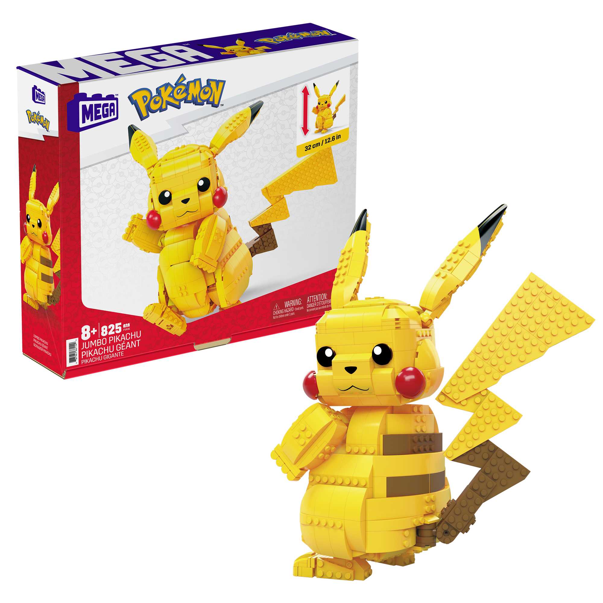 MEGA Pokémon Juguete de Construcción Jumbo Pikachu