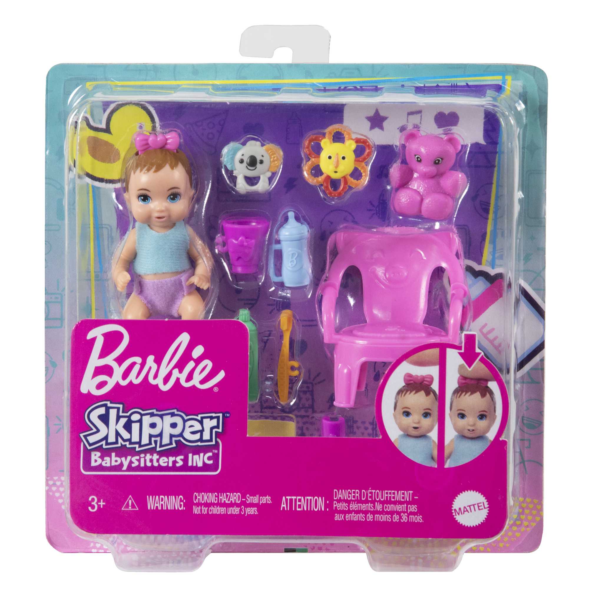Barbie Skipper Babysitter First Tooth Playset With Doll And Accessories