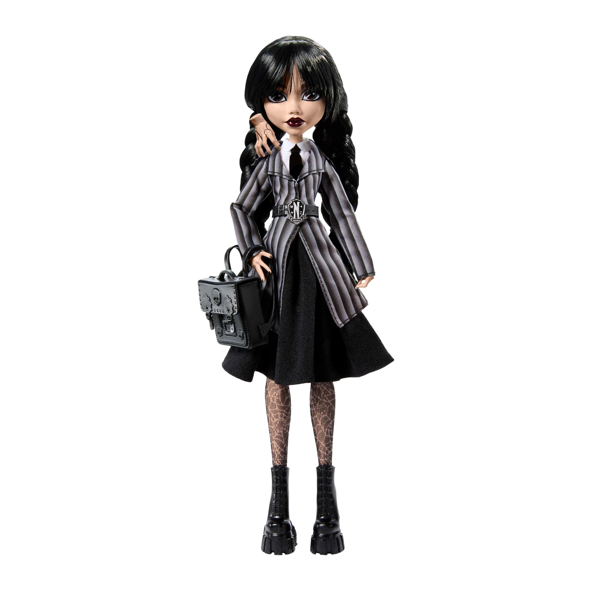 Monster High-Mercredi Addams en Uniforme-Poupée Avec La Chose