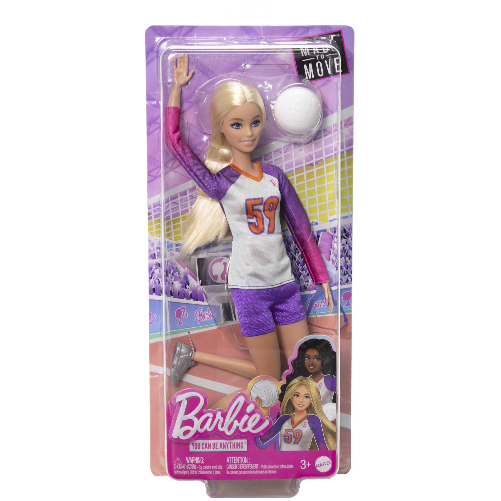 Barbie Profissões Boneca Jogadora de Vôlei