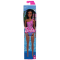 Barbie®  Poupée Plage  Cheveux Brun Foncé, Maillot Violet Tropical
