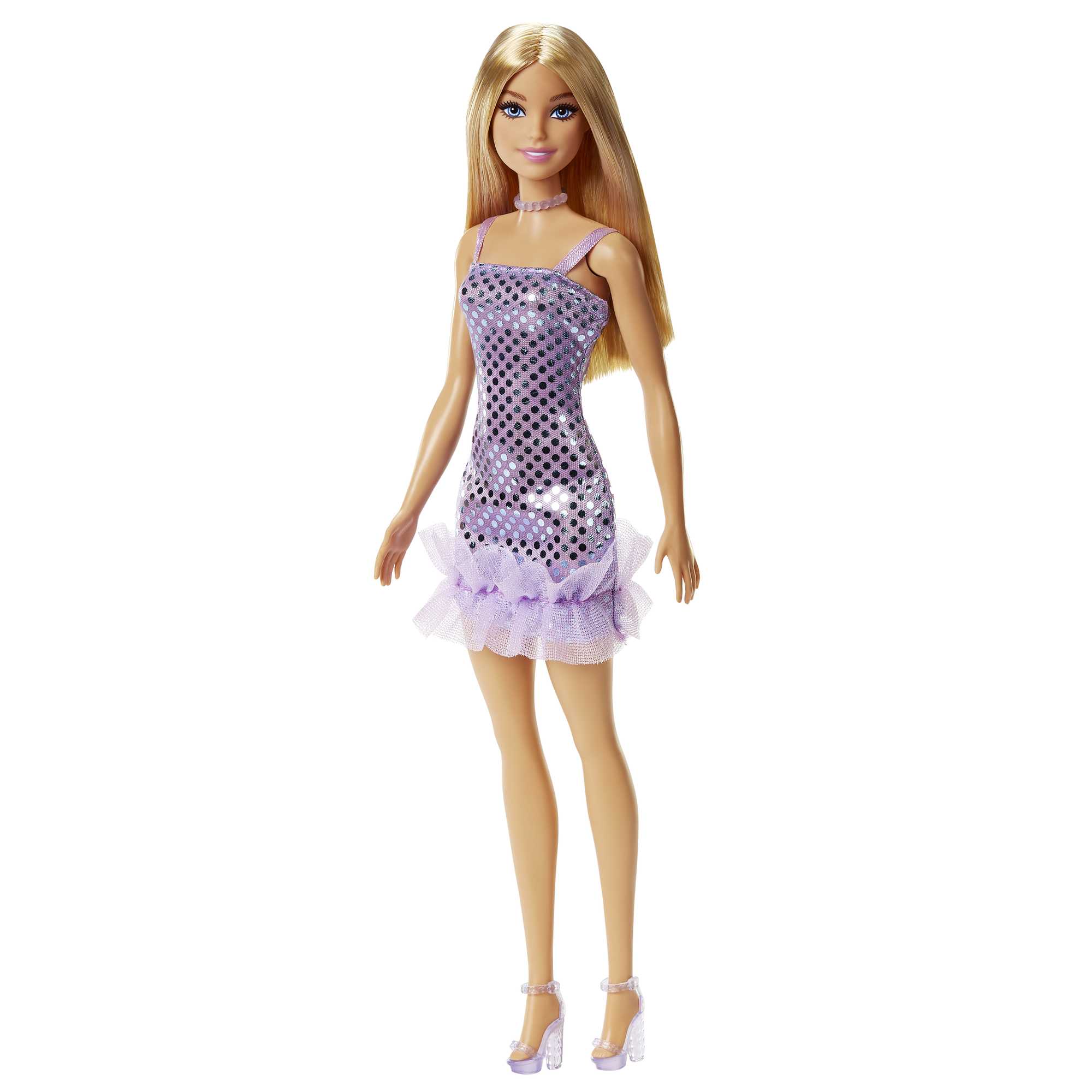 Barbie Fashion & Beauty Muñeca Glitz Vestido de Noche Lila