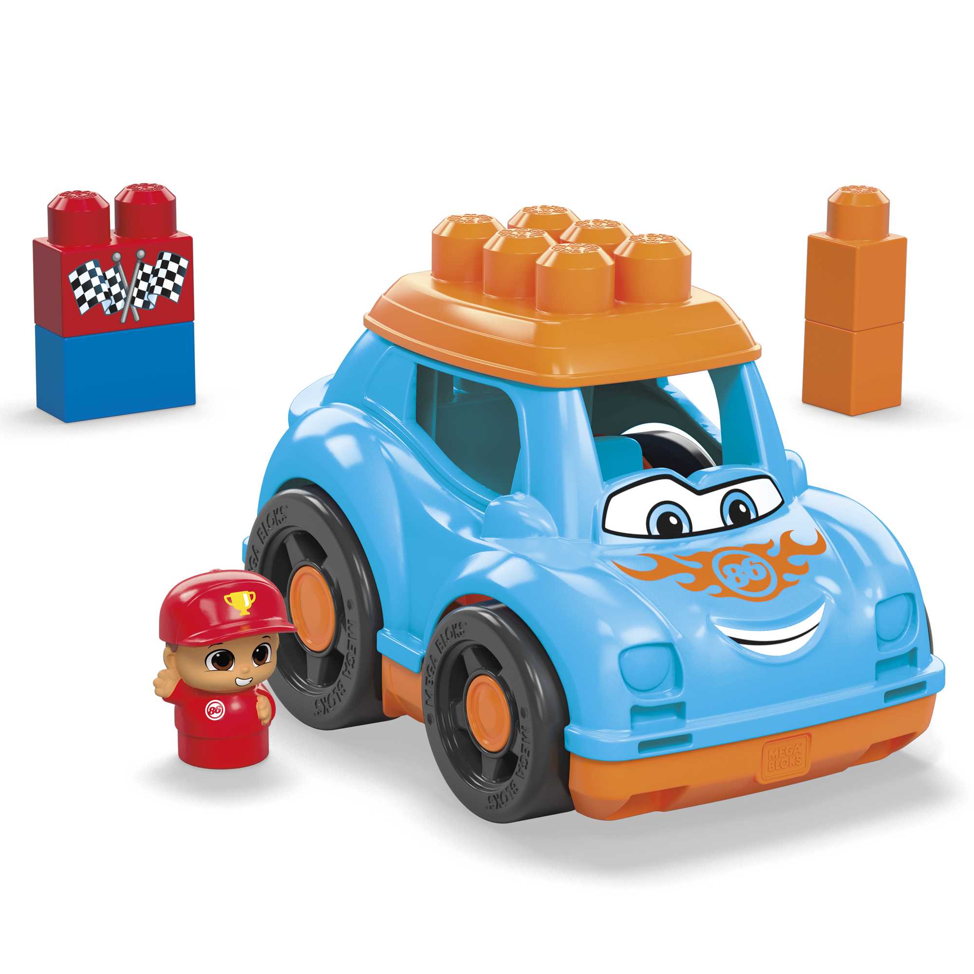 Mega Bloks Juguete de Construcción Coche de carreras Ricky