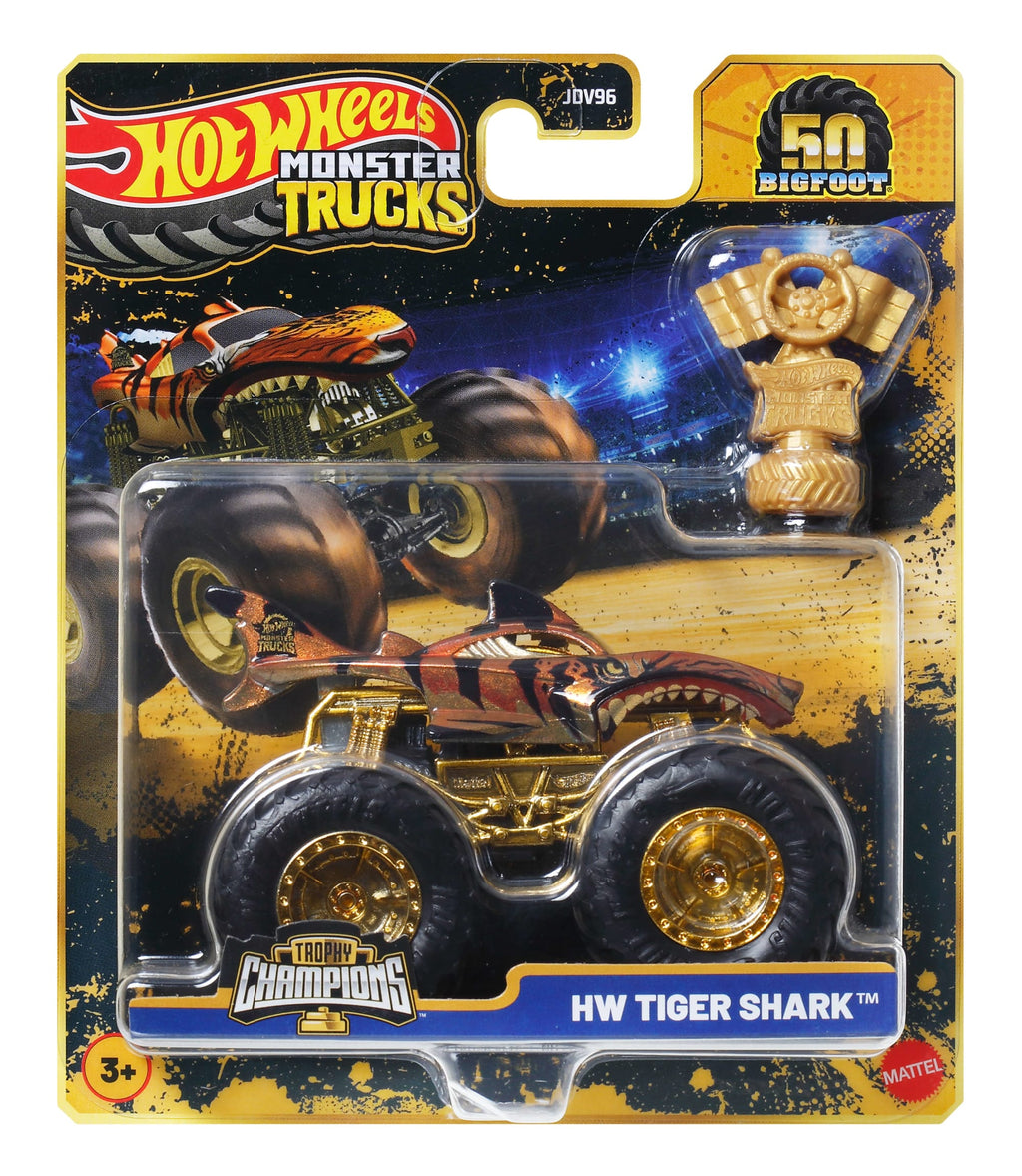 Hot Wheels Monster Trucks Vehículo de Juguete Auto Sorpresa Campeonato de Bigfoot Escala 1:64
