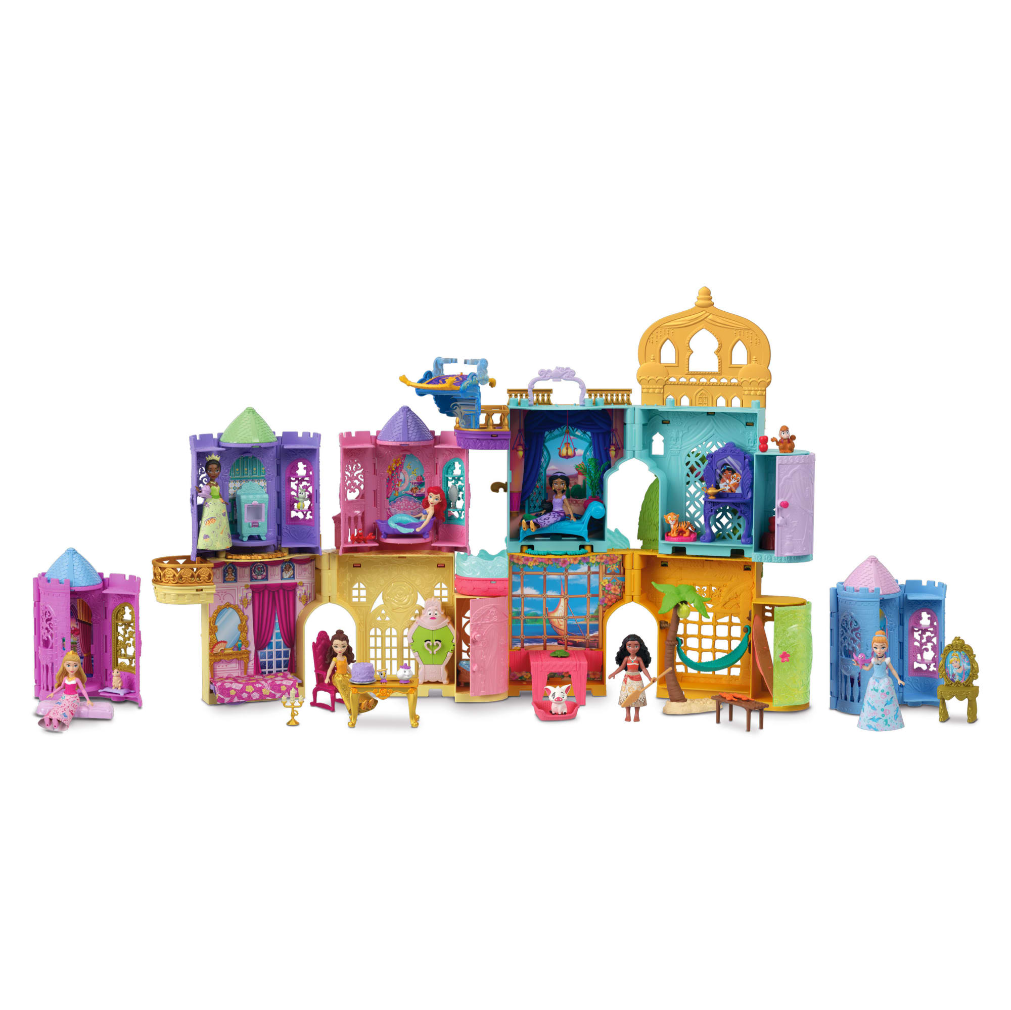 Princesses Disney  Tourelle Surprise  Petite Poupée, 5 Surprises
