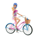 Barbie Conjunto de Brinquedo Bicicleta com Boneca