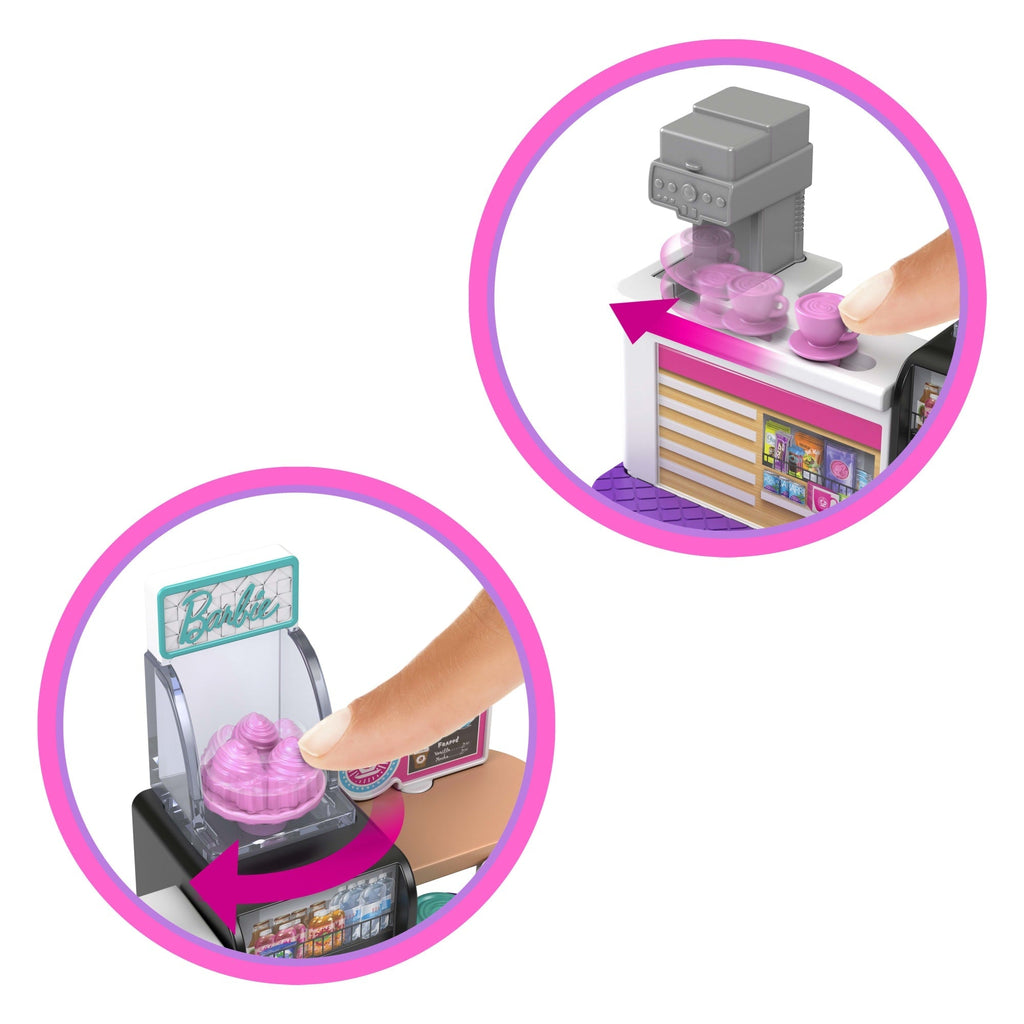 Barbie  Mini Barbieland  Poupée et Coffret de Jeu  Boulangerie