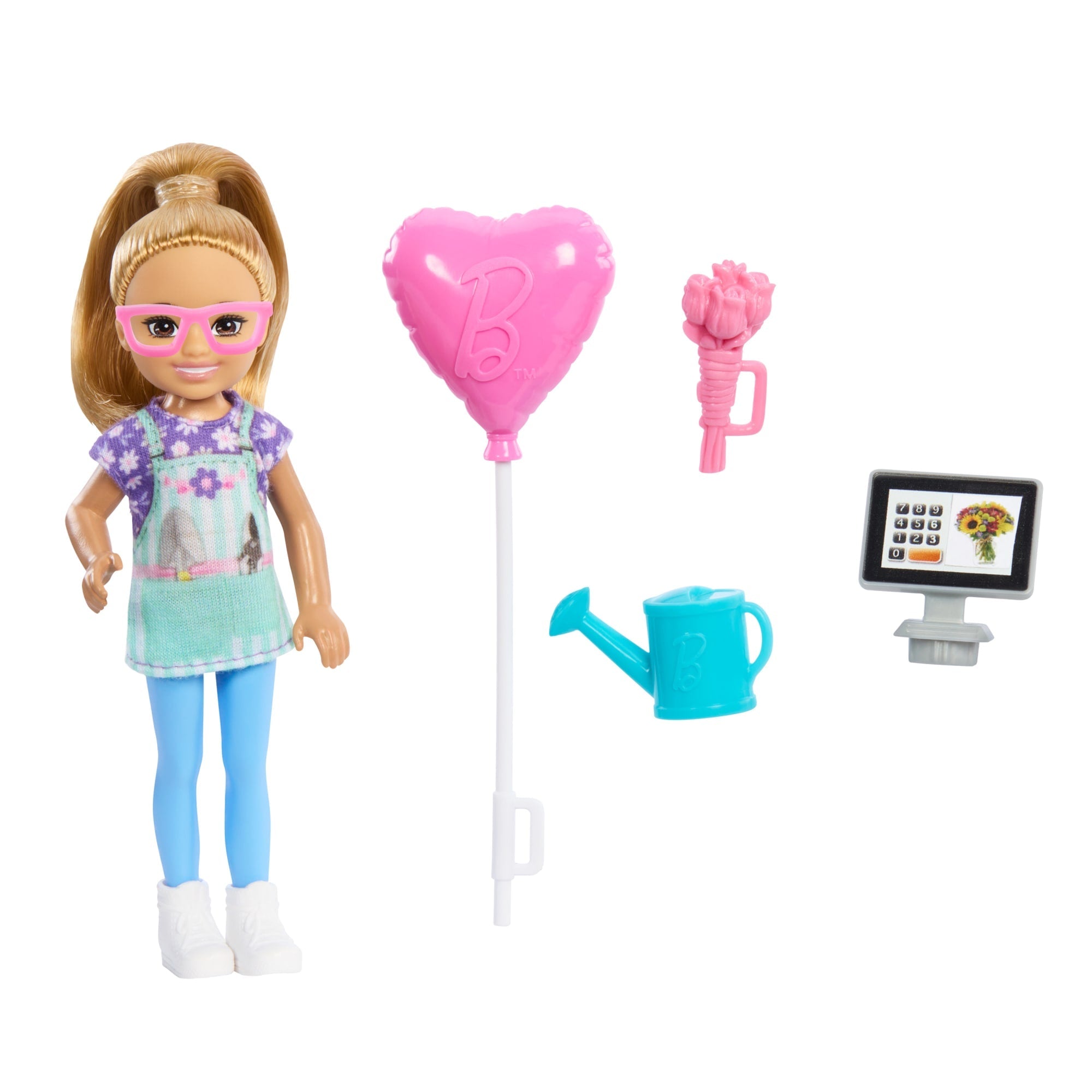 Barbie  Chelsea  Poupée Fleuriste et Accessoires, Blonde