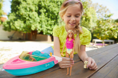Barbie Conjunto de Brinquedo Barco aquático com Boneca