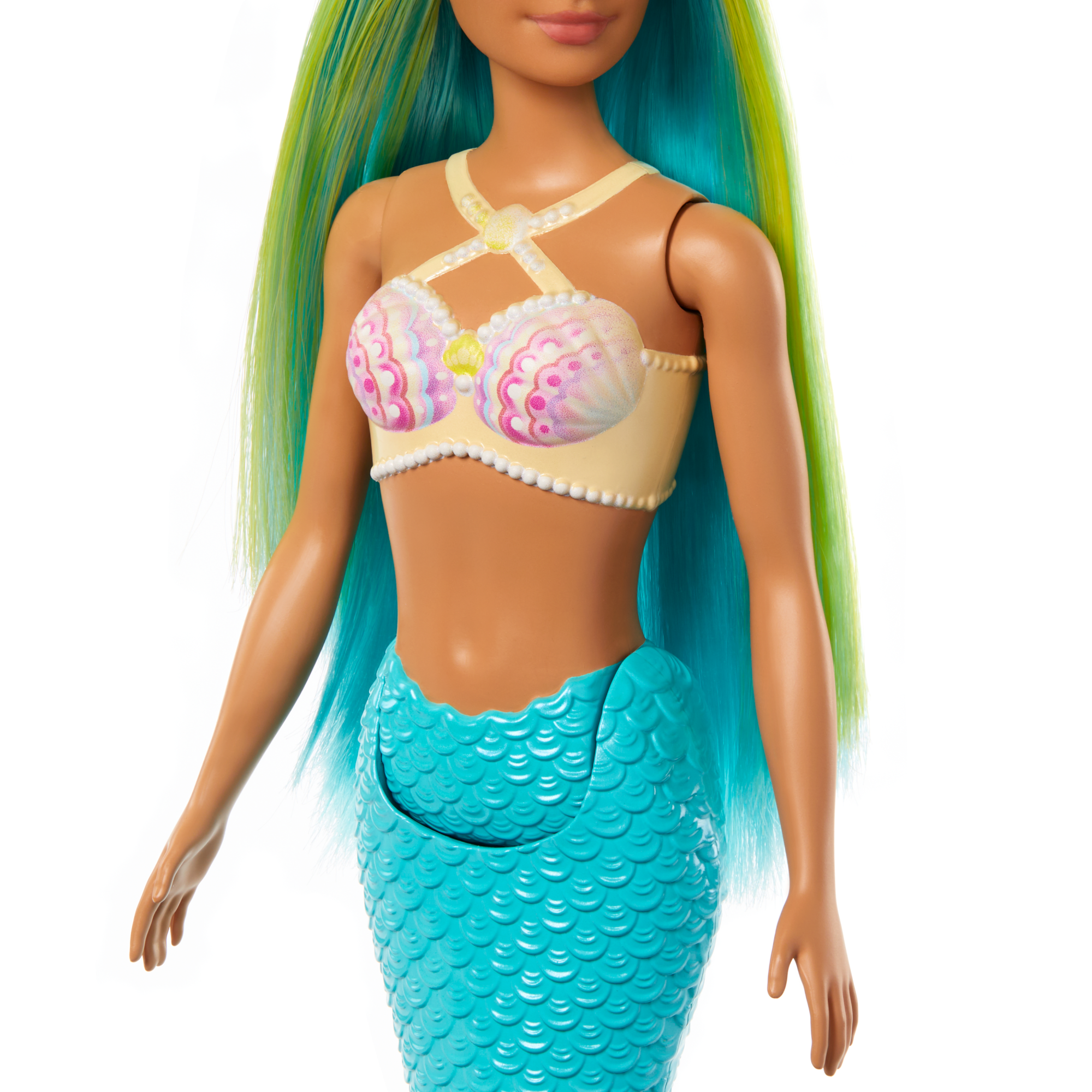 Barbie Mermaid Dolls With Colorful Hair, Tails And Headband Accessories