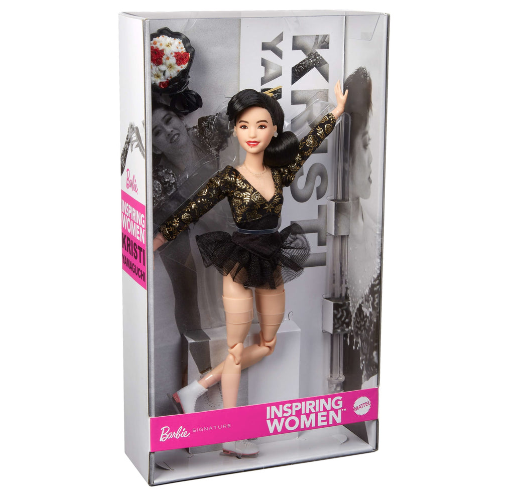 Barbie Inspiring Women Kristi Yamaguchi Collectible Doll in 1992 Winter Olympics Fashion