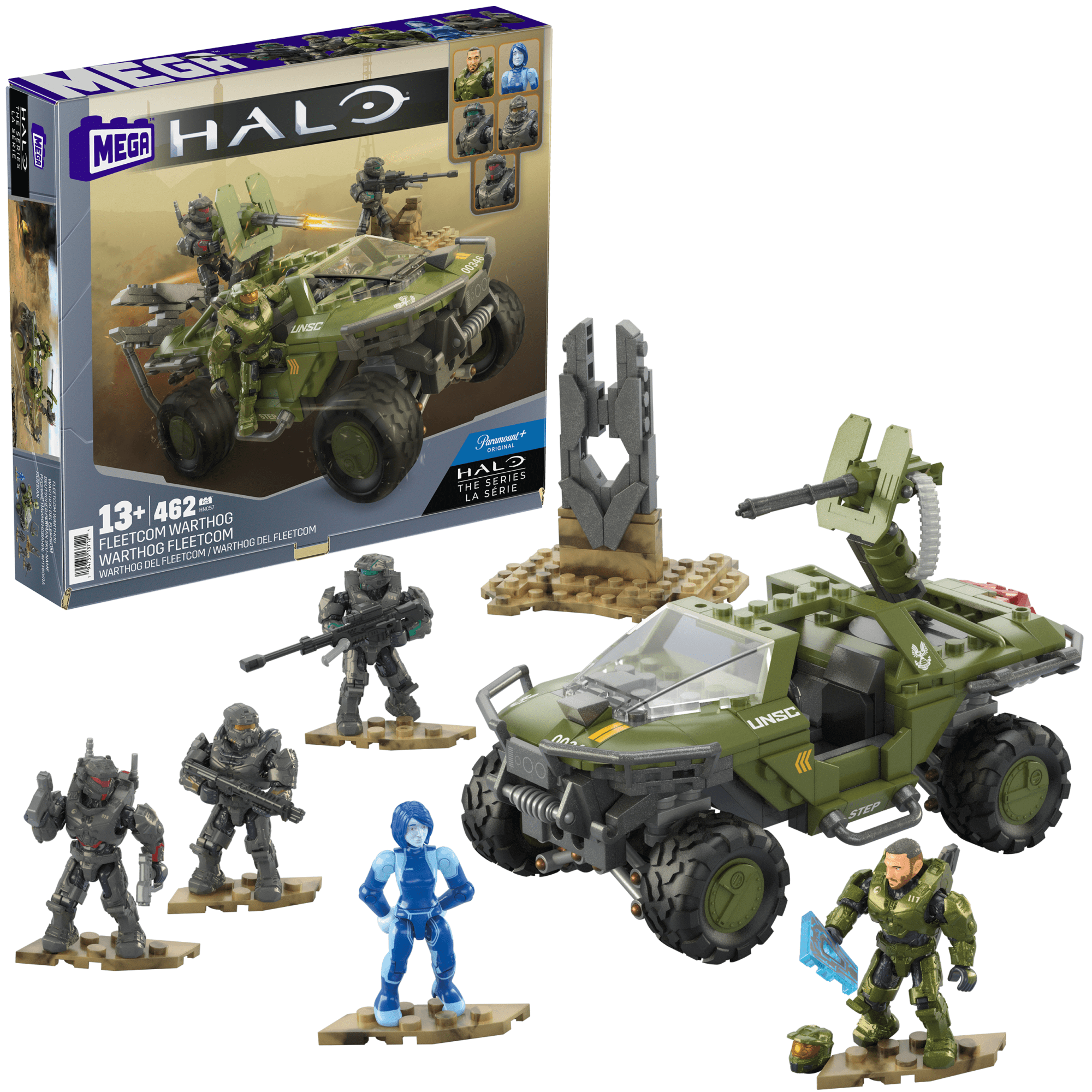 MEGA Halo Juguete de Construcción Warthog del FLEETCOM
