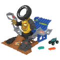 Hot Wheels Monster Trucks Arena Smashers MEGA-Wrex vs Crushzilla Takedown Playset