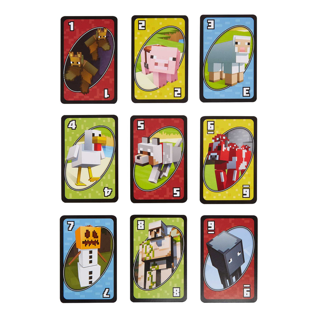 UNO Juego de Cartas Minecraft