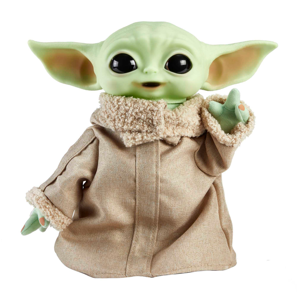 Star Wars The Mandalorian Figurine Peluche L’enfant Sonore et Son Sac