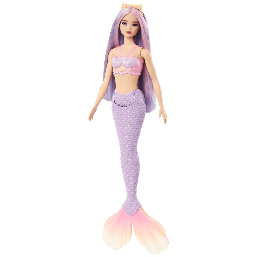 Barbie Fantasía Muñeca Sirena Cabello Lila