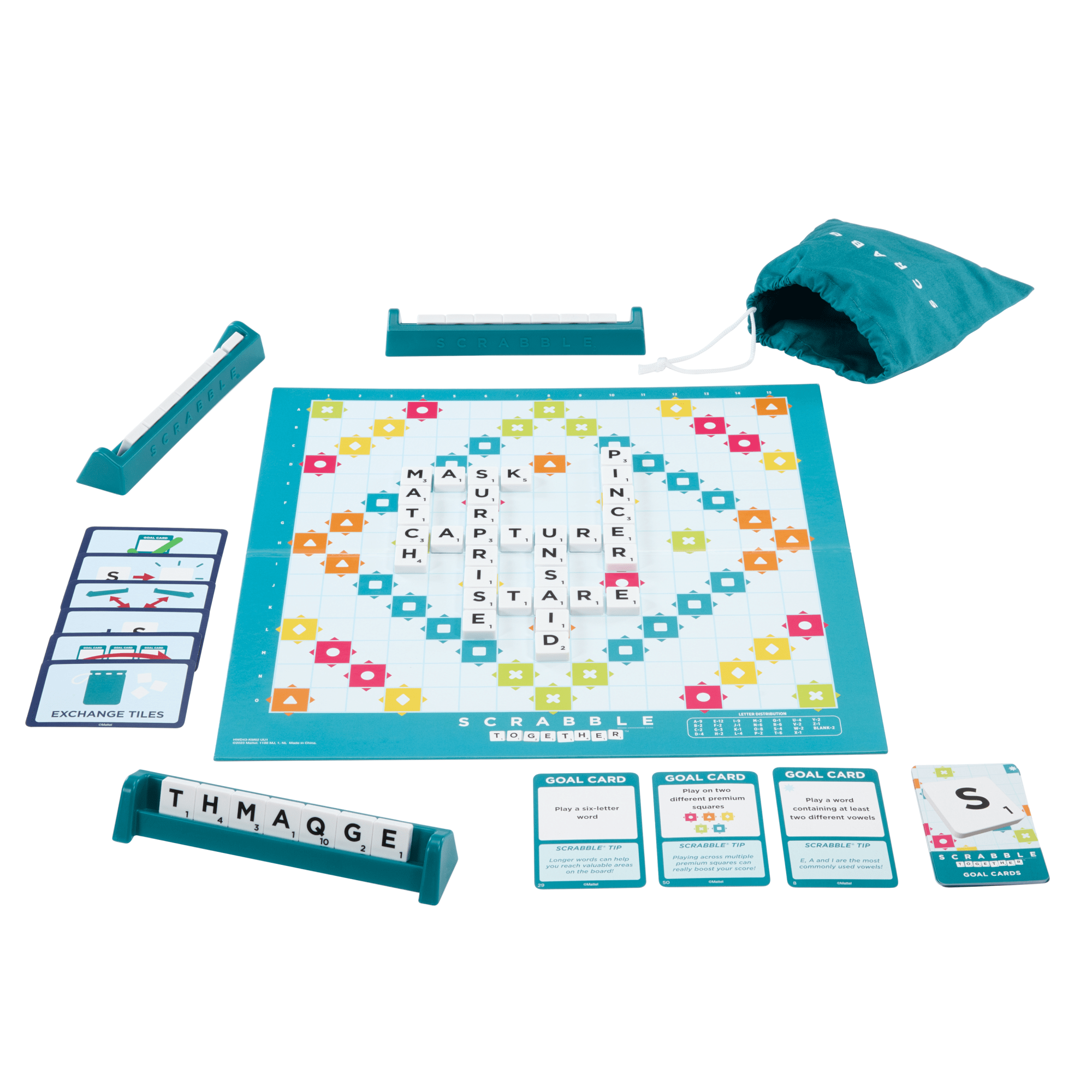 Scrabble Jogo de Tabuleiro 2 em 1