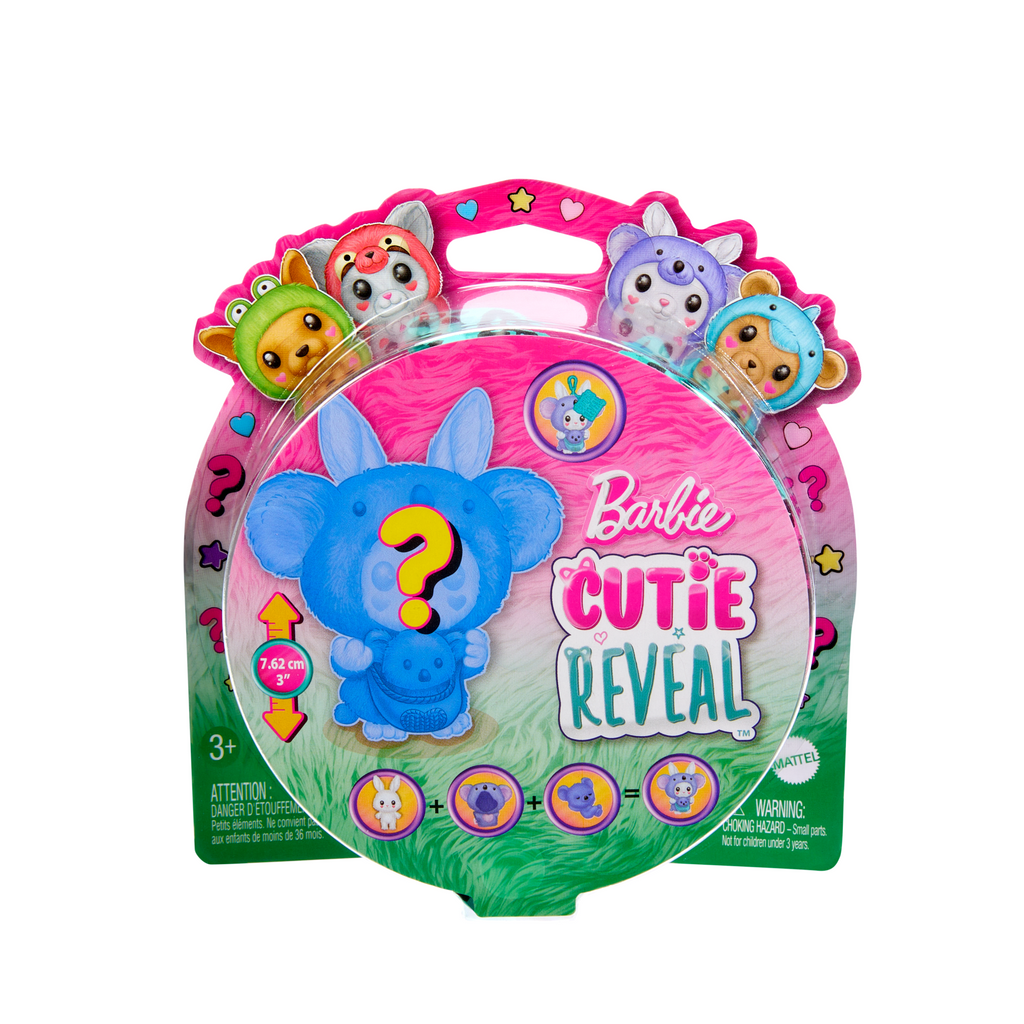 Barbie Cutie Reveal Costume-Themed Pet & Accessories With 5 Surprises including Mini Pet, Color Change & Clip