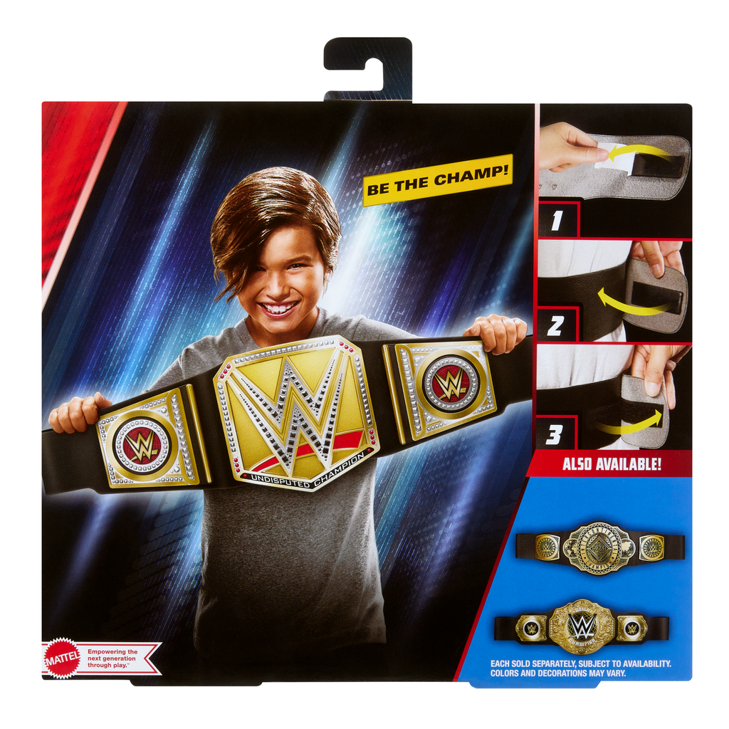 WWE Championship Title, Undisputed WWE Universal Role-Play & Costume, Leather-Like Belt